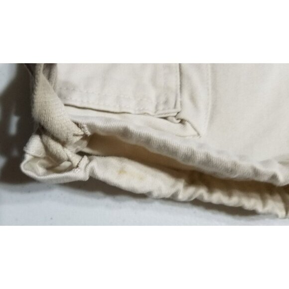 Cargo Shorts Emergency Exit Cotton Stone Color Flat Front Pockets Men's 34 NWT - Picture 13 of 13